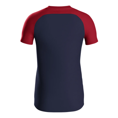 JAKO Poloshirt Iconic Kurzarm Unisex marine/chili rot Rücken 