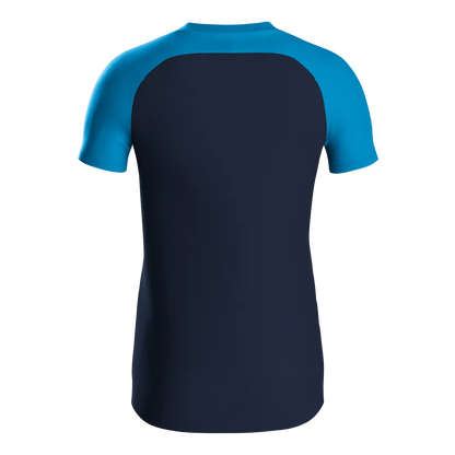 JAKO Poloshirt Iconic Kurzarm Unisex marine/JAKO blau/neongelb Rücken 