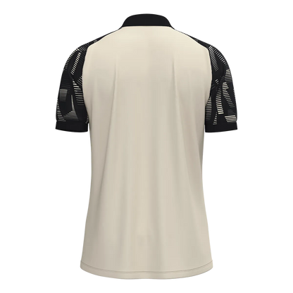 JAKO Poloshirt Sonic Kurzarm Unisex off white/schwarz Rücken 