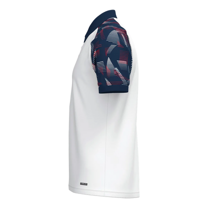 JAKO Poloshirt Sonic Kurzarm Unisex weiß/marine/rot Seite 