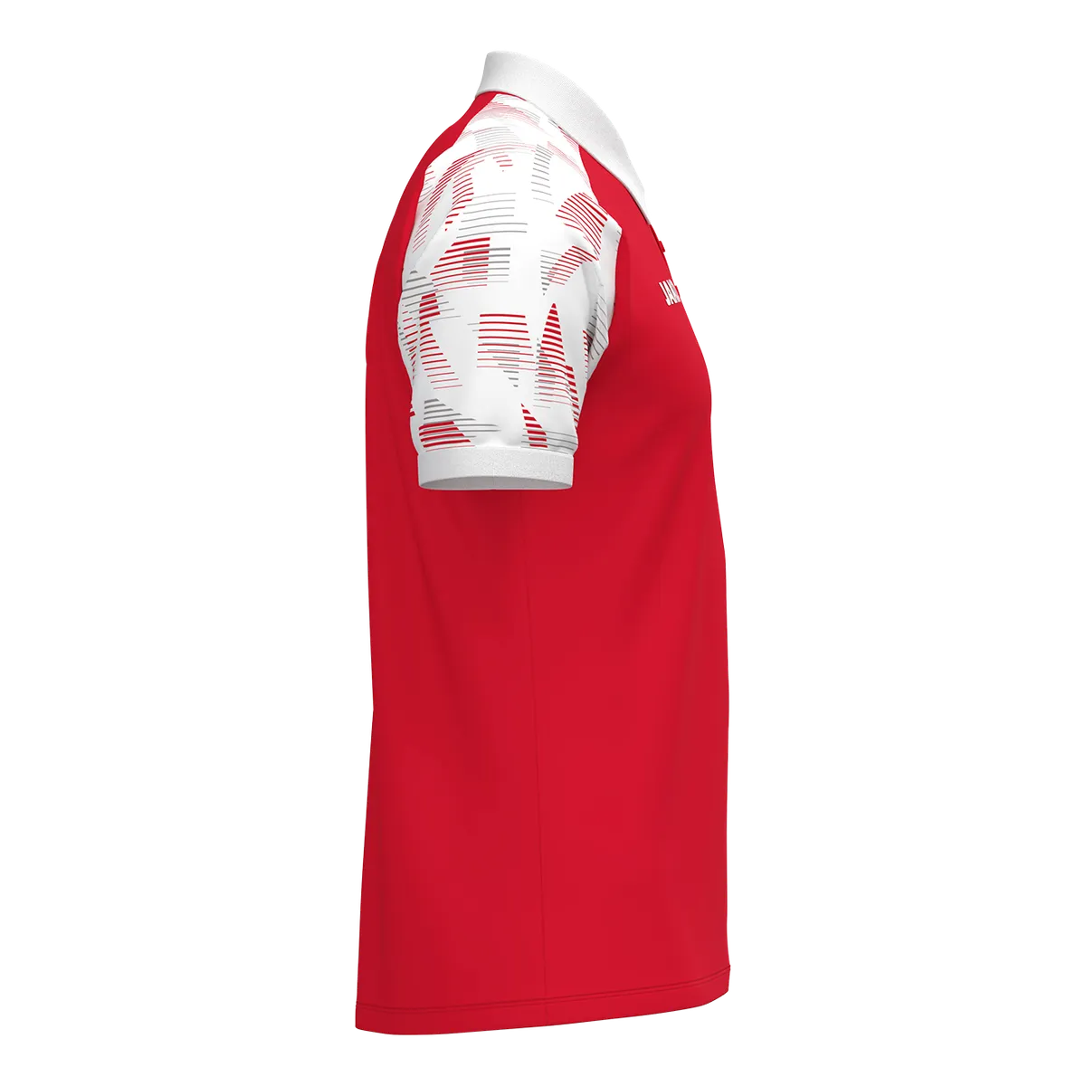 JAKO Poloshirt Sonic Kurzarm Unisex rot/weiß Seite 