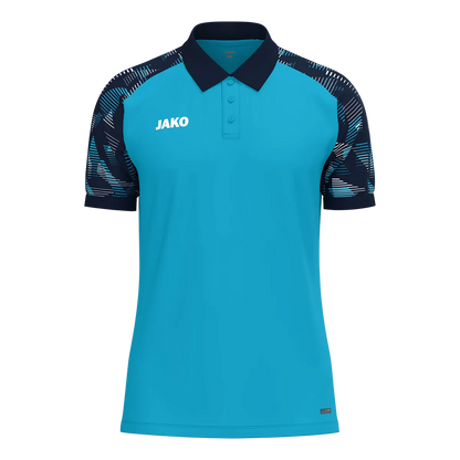JAKO Poloshirt Sonic Kurzarm Unisex aqua/marine Front 