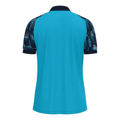 JAKO Poloshirt Sonic Kurzarm Unisex aqua/marine Rücken 