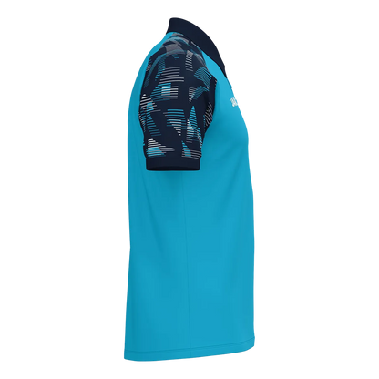 JAKO Poloshirt Sonic Kurzarm Kinder aqua/marine Seite 