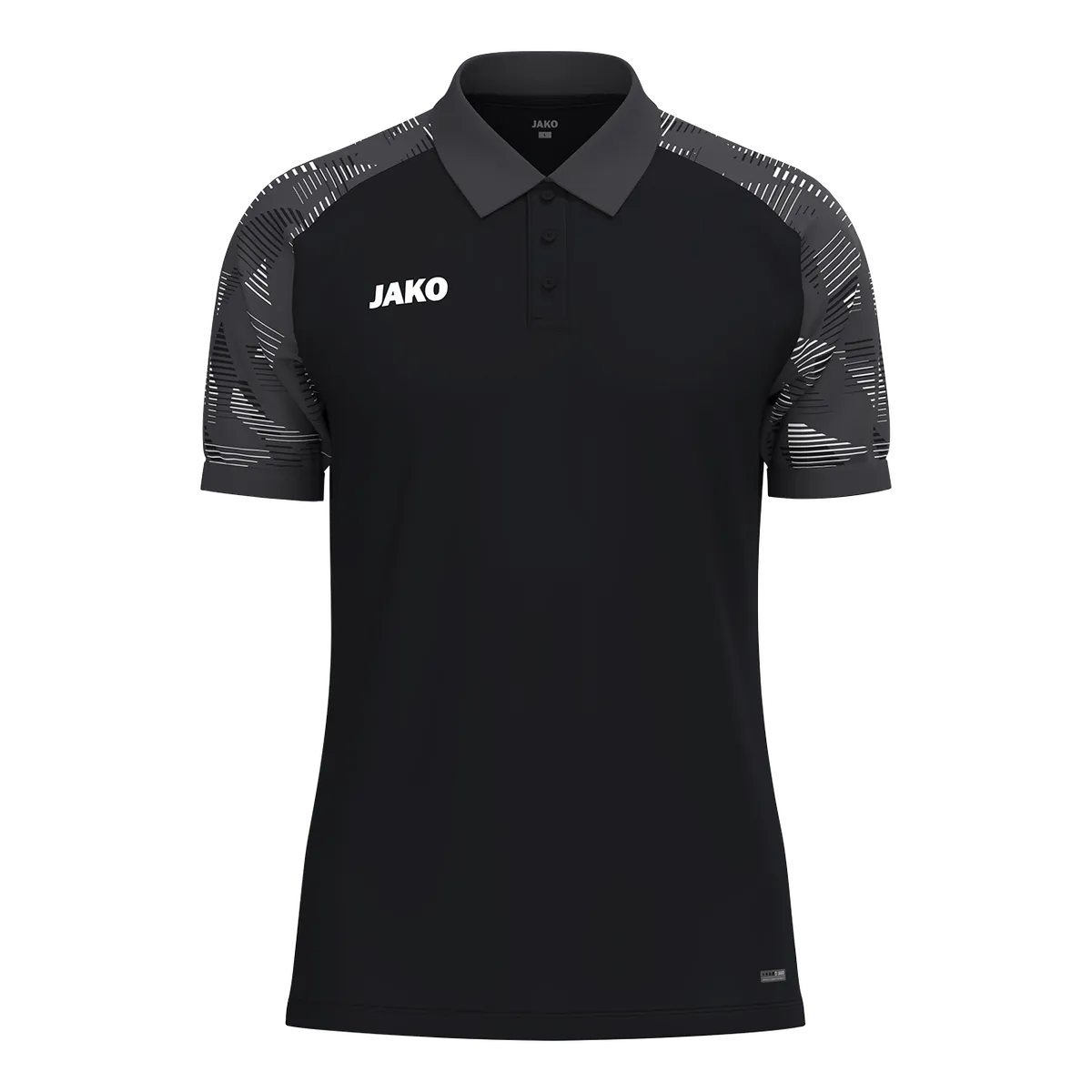 JAKO Poloshirt Sonic Kurzarm Unisex schwarz/anthrazit Front 