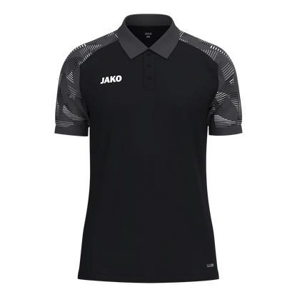 JAKO Poloshirt Sonic Kurzarm Unisex schwarz/anthrazit Front 