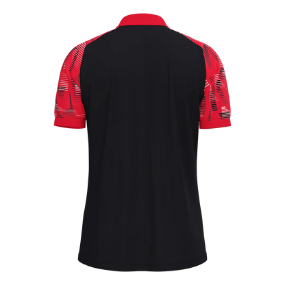 JAKO Poloshirt Sonic Kurzarm Kinder schwarz/rot Rücken 