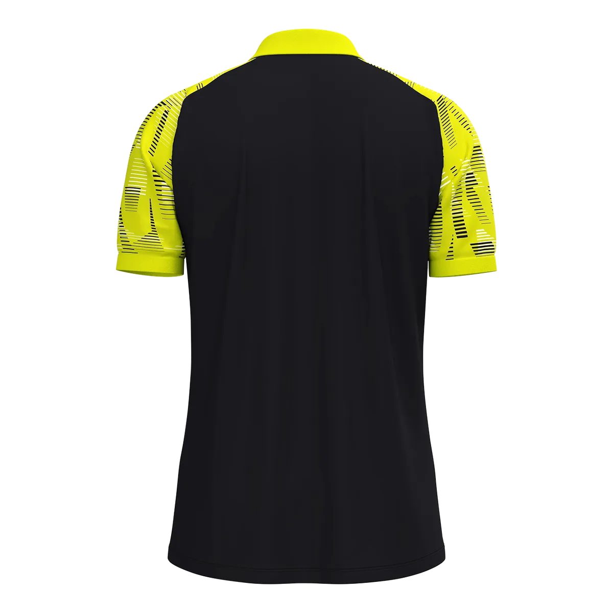 JAKO Poloshirt Sonic Kurzarm Unisex schwarz/neongelb Rücken 