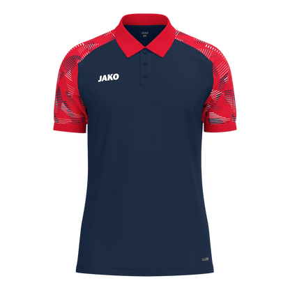 JAKO Poloshirt Sonic Kurzarm Kinder marine/rot Front 
