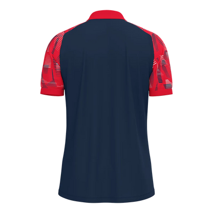 JAKO Poloshirt Sonic Kurzarm Unisex marine/rot Rücken 