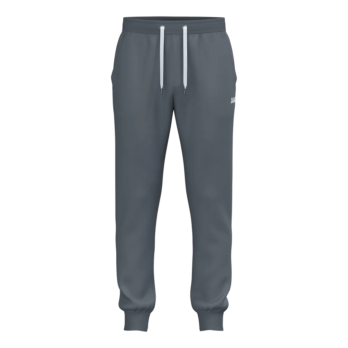 JAKO Jogginghose One Cotton mit Bündchen Unisex grau Front 