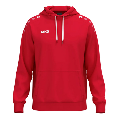 JAKO Kapuzensweat ONE Cotton Unisex rot Front 