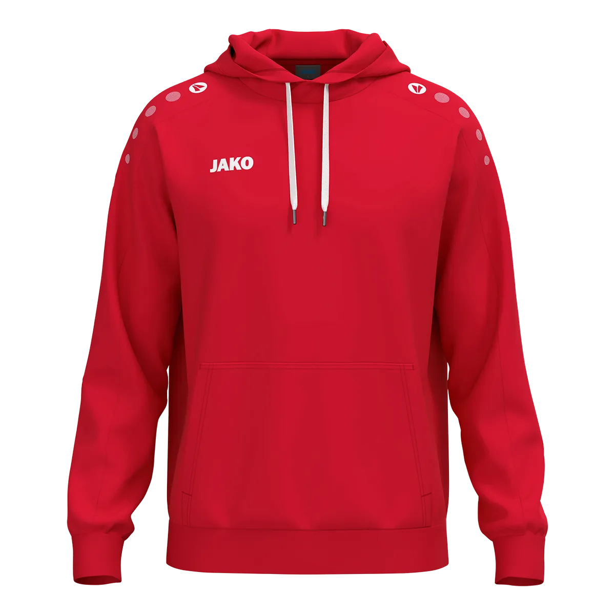 JAKO Kapuzensweat ONE Cotton Kinder rot Front 