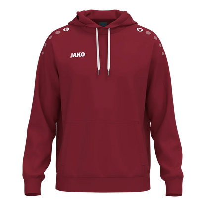 JAKO Kapuzensweat ONE Cotton Kinder bordeaux Front 