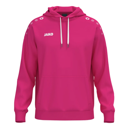 JAKO Kapuzensweat ONE Cotton Kinder deep pink Front 