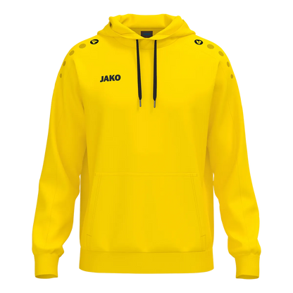 JAKO Kapuzensweat ONE Cotton Unisex gelb Front 