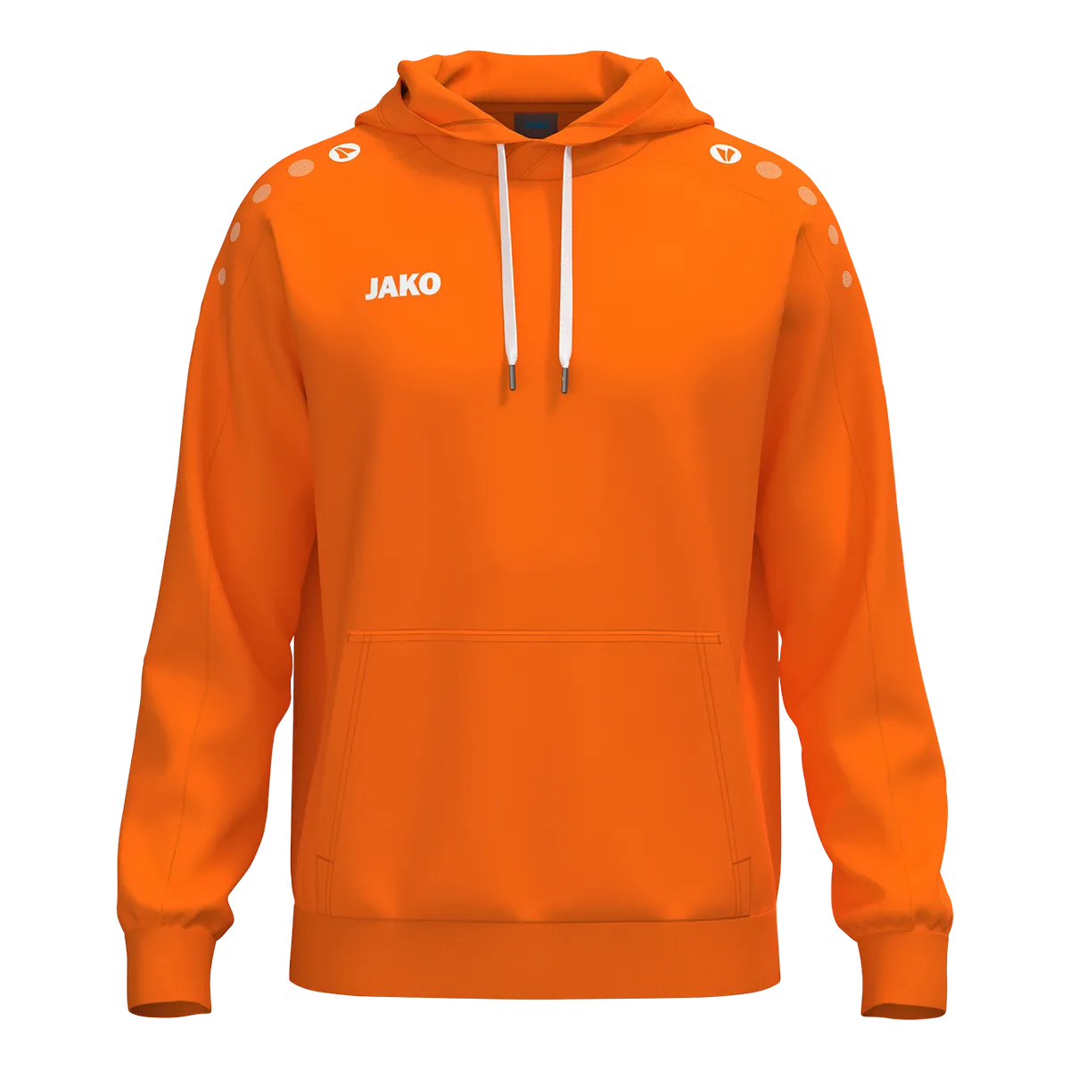 JAKO Kapuzensweat ONE Cotton Unisex neonorange Front 