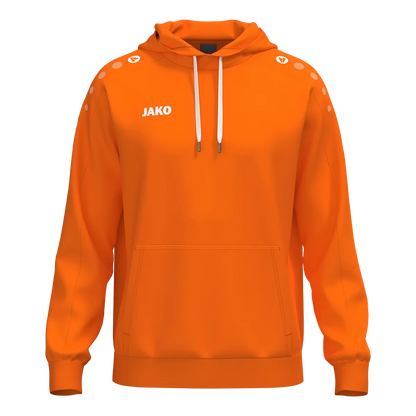 JAKO Kapuzensweat ONE Cotton Unisex neonorange Front 