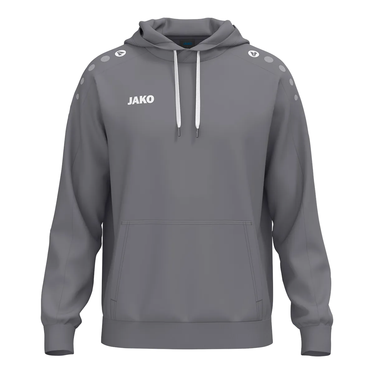 JAKO Kapuzensweat ONE Cotton Kinder grau Front 