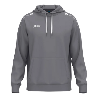 JAKO Kapuzensweat ONE Cotton Kinder grau Front 