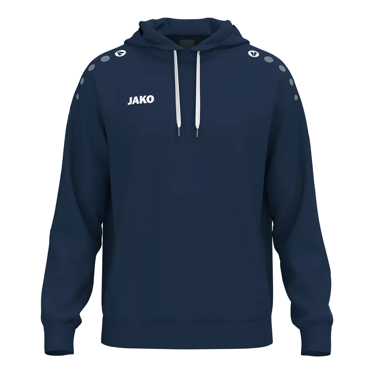 JAKO Kapuzensweat ONE Cotton Kinder marine Front 