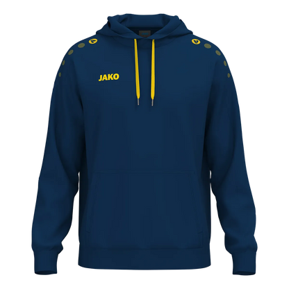 JAKO Kapuzensweat ONE Cotton Unisex navy/citro Front 