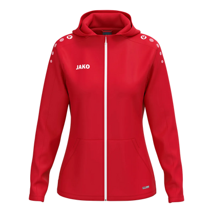 JAKO Kapuzenjacke ONE Damen rot Front 
