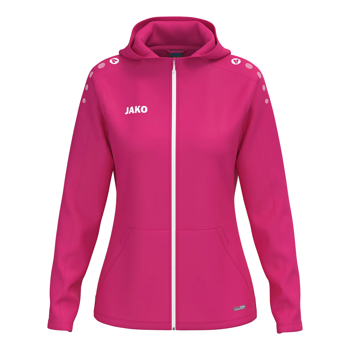 JAKO Kapuzenjacke ONE Damen deep pink Front 