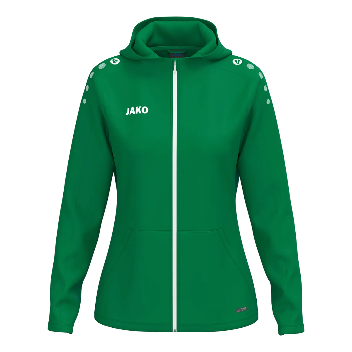 JAKO Kapuzenjacke ONE Damen sportgrün Front 