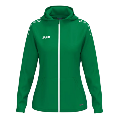JAKO Kapuzenjacke ONE Damen sportgrün Front 