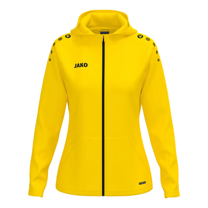 JAKO Kapuzenjacke ONE Damen gelb Front 