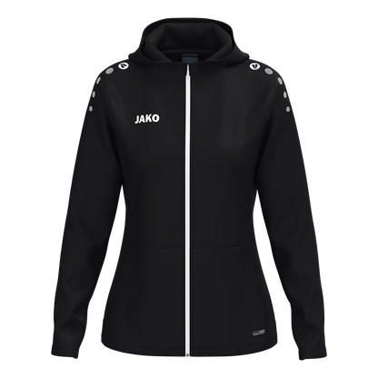 JAKO Kapuzenjacke ONE Damen schwarz Front 