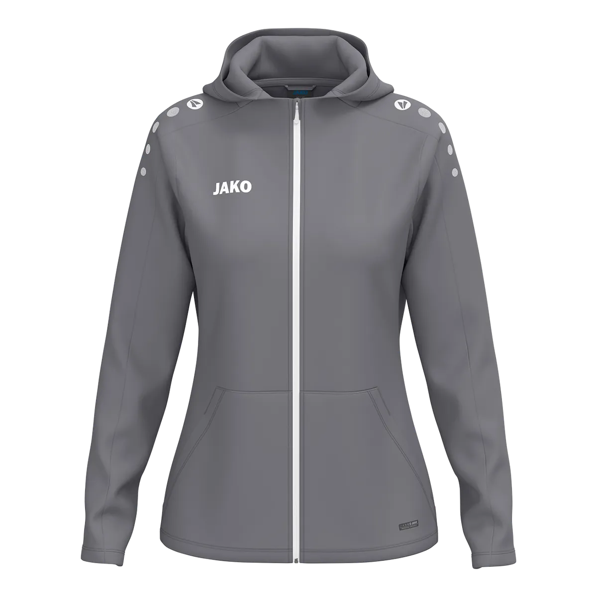JAKO Kapuzenjacke ONE Damen grau Front 