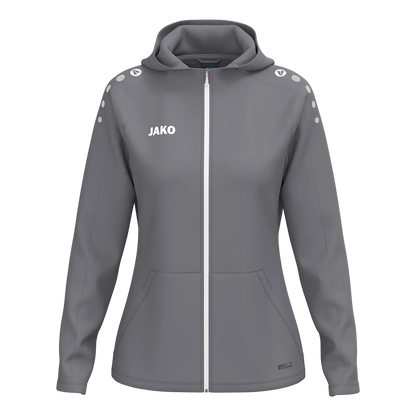 JAKO Kapuzenjacke ONE Damen grau Front 