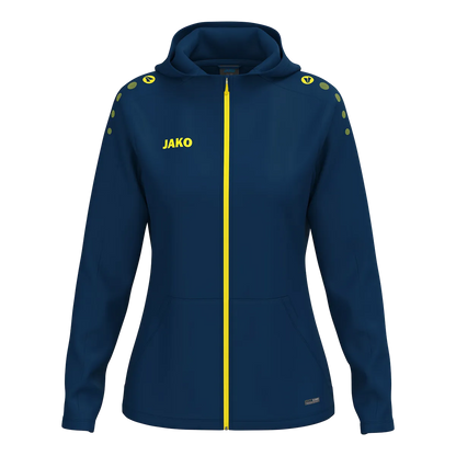 JAKO Kapuzenjacke ONE Damen navy/citro Front 