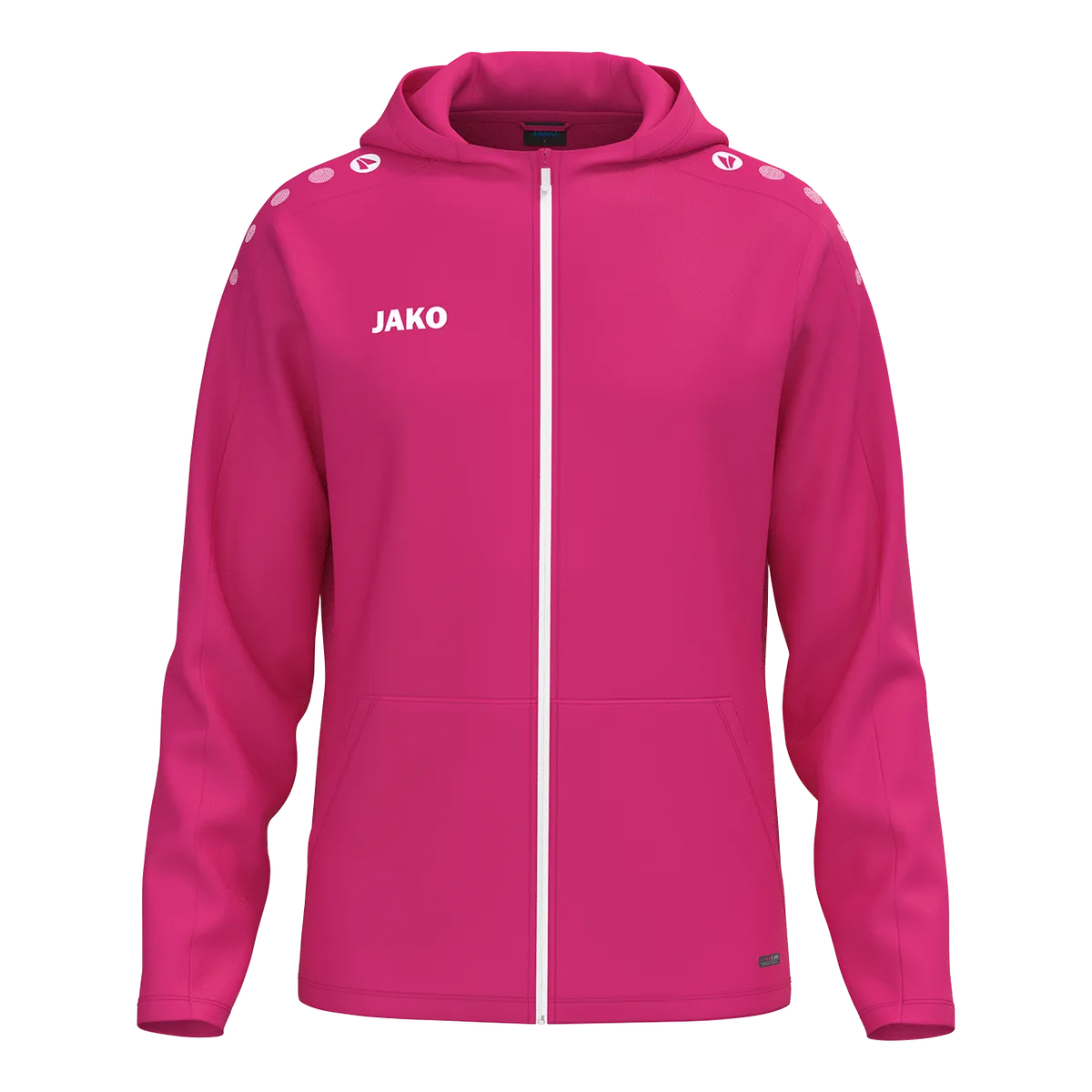 JAKO Kapuzenjacke ONE Kinder deep pink Front 