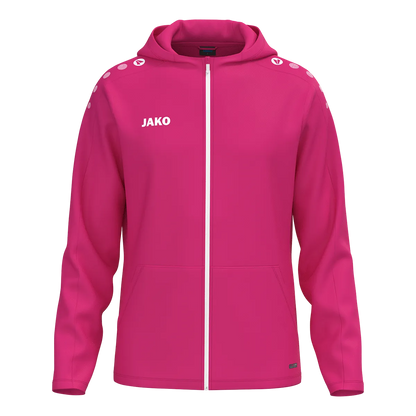 JAKO Kapuzenjacke ONE Kinder deep pink Front 