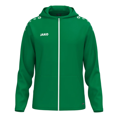 JAKO Kapuzenjacke ONE Unisex sportgrün Front 