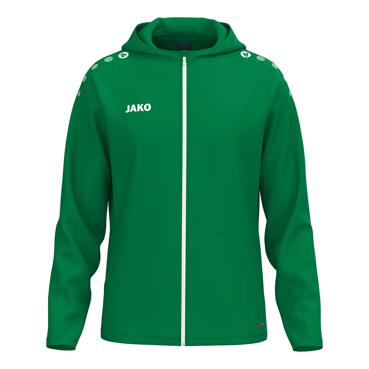 JAKO Kapuzenjacke ONE Kinder sportgrün Front 