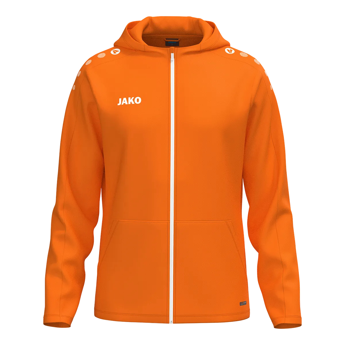 JAKO Kapuzenjacke ONE Kinder neonorange Front 