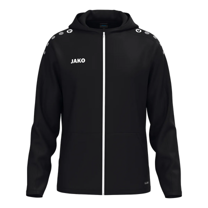 JAKO Kapuzenjacke ONE Unisex schwarz Front 