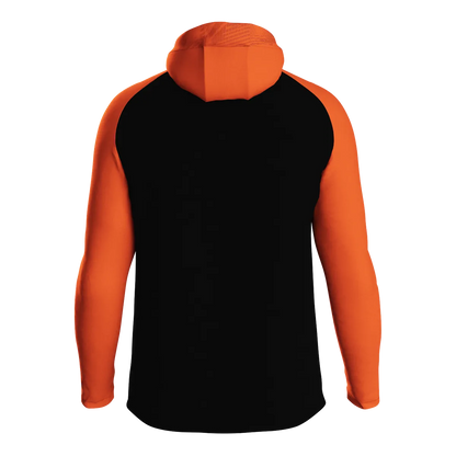 JAKO Kapuzenjacke Iconic Unisex schwarz/neonorange Rücken 