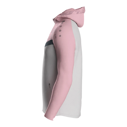 JAKO Kapuzenjacke Iconic Kinder soft grey/dusky pink/anthra light Seite 