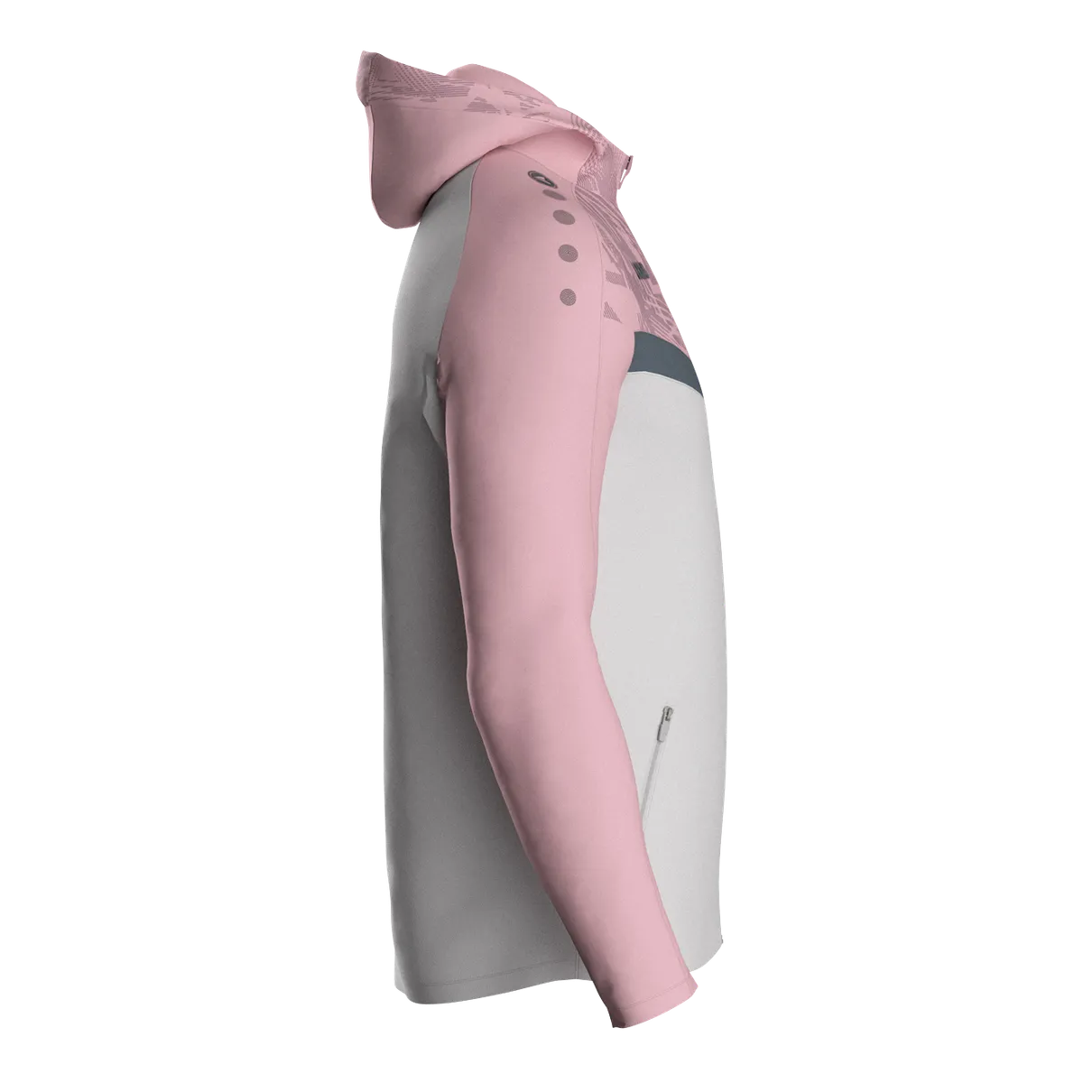 JAKO Kapuzenjacke Iconic Kinder soft grey/dusky pink/anthra light Seite 