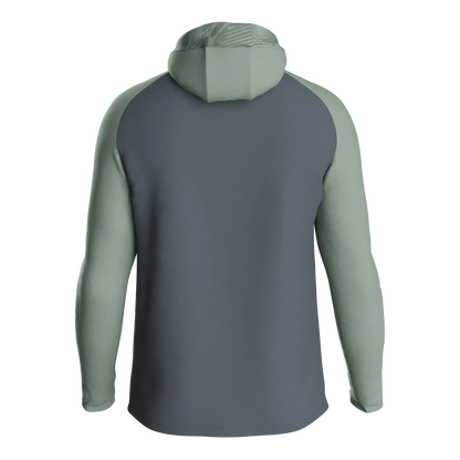 JAKO Kapuzenjacke Iconic Damen anthra light/mintgrün/soft grey Rücken 