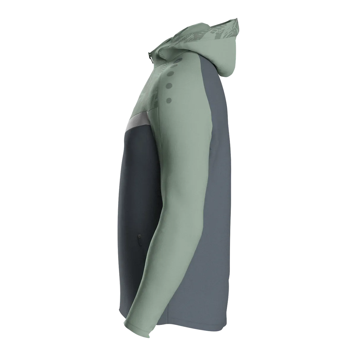 JAKO Kapuzenjacke Iconic Kinder anthra light/mintgrün/soft grey Seite 