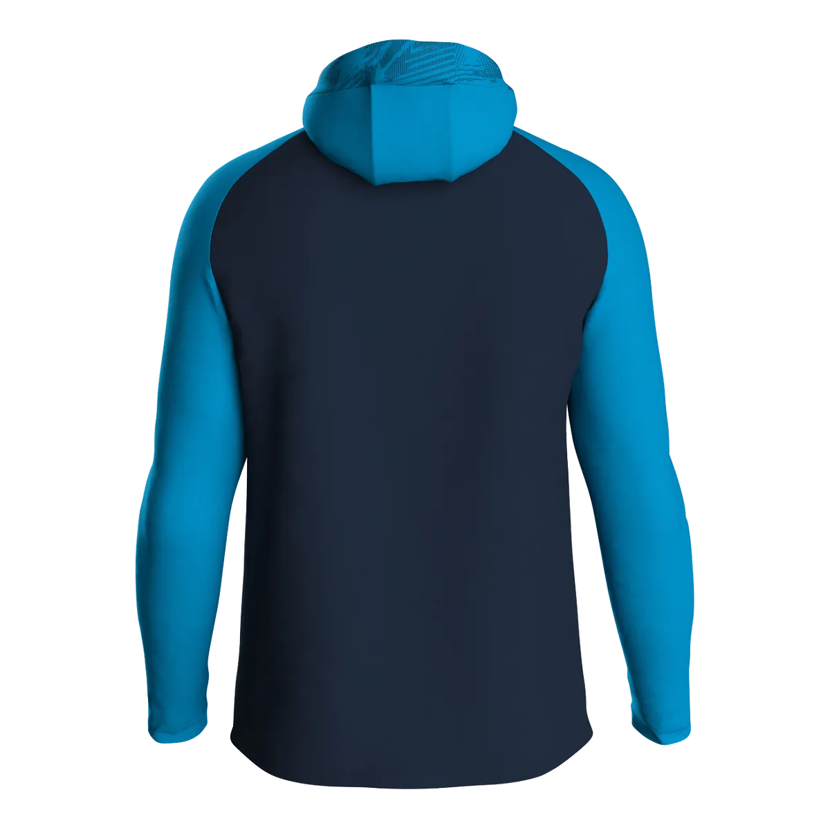 JAKO Kapuzenjacke Iconic Unisex marine/JAKO blau/neongelb Rücken 