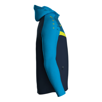 JAKO Kapuzenjacke Iconic Damen marine/JAKO blau/neongelb Seite 