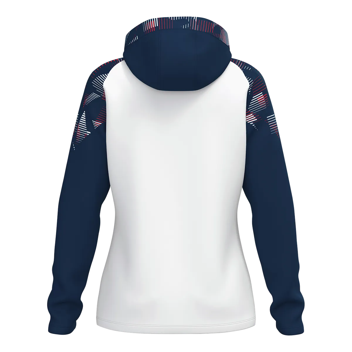 JAKO Kapuzenjacke Sonic Damen weiß/marine/rot Rücken 