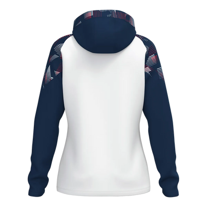 JAKO Kapuzenjacke Sonic Damen weiß/marine/rot Rücken 